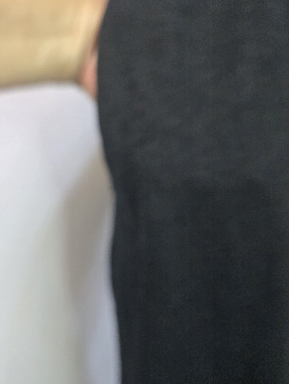 Chico's Size 2 Black Cotton V-neck Midi Dress, White Embroidery Short Sleeves - Picture 7 of 12